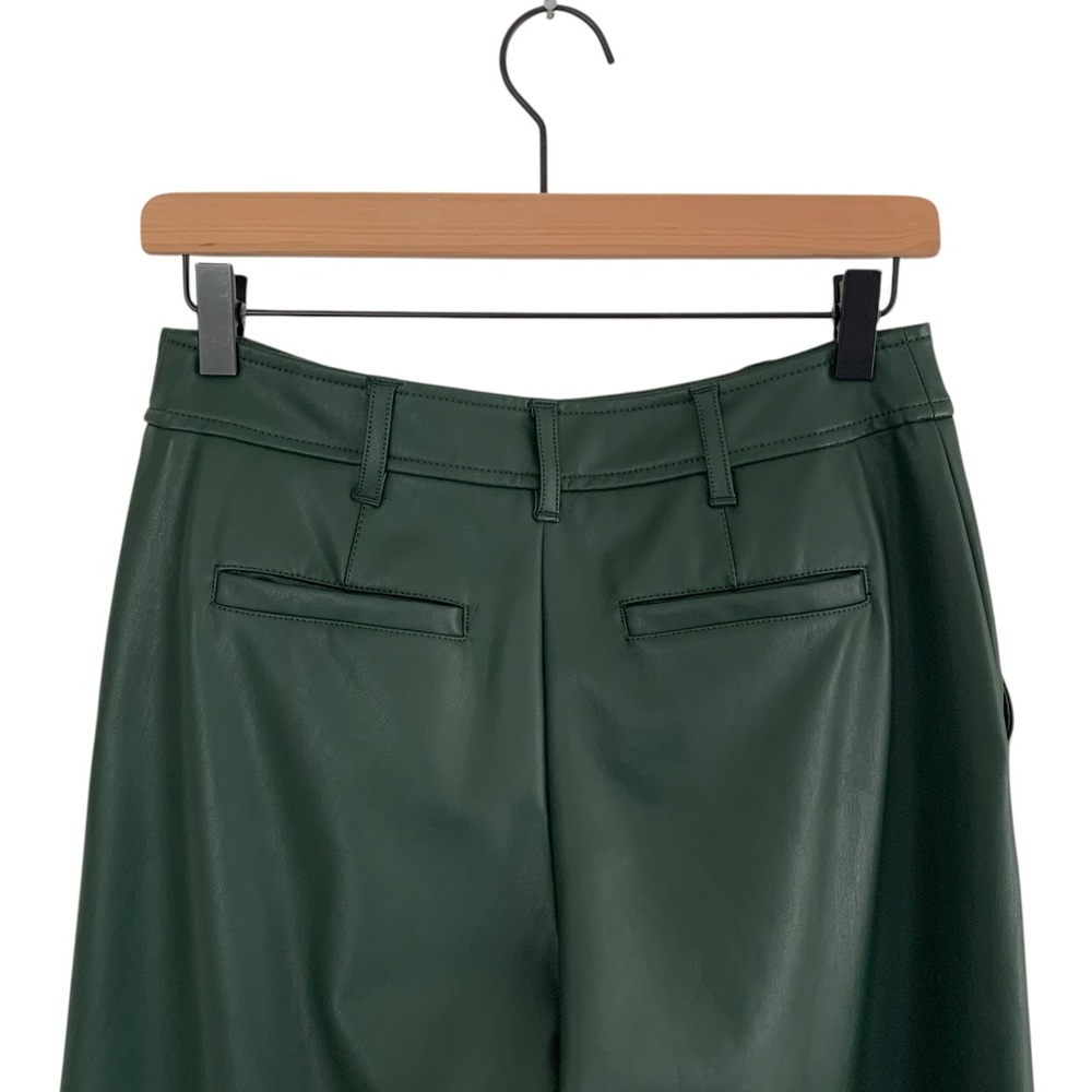 Anthro Green Vegan Wide Leg Culotte Pants (Boho Coquette Indie Retro 60’s 70’s) - Picture 7 of 9